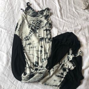 Tie dye maxi dress